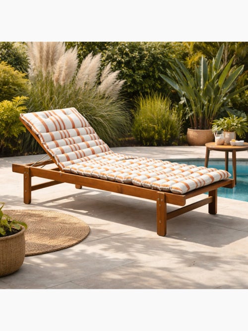 Coussin de bain de soleil 60x180 cm rayé - Kiabi