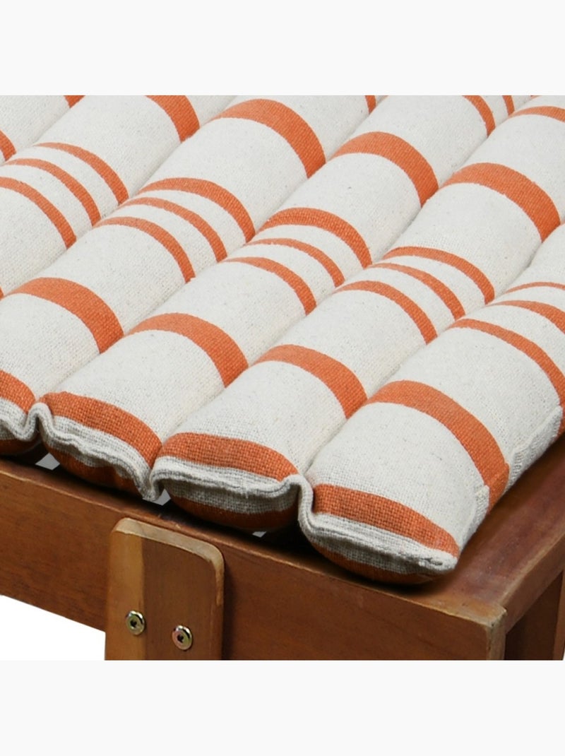 Coussin de bain de soleil 60x180 cm rayé Orange - Kiabi
