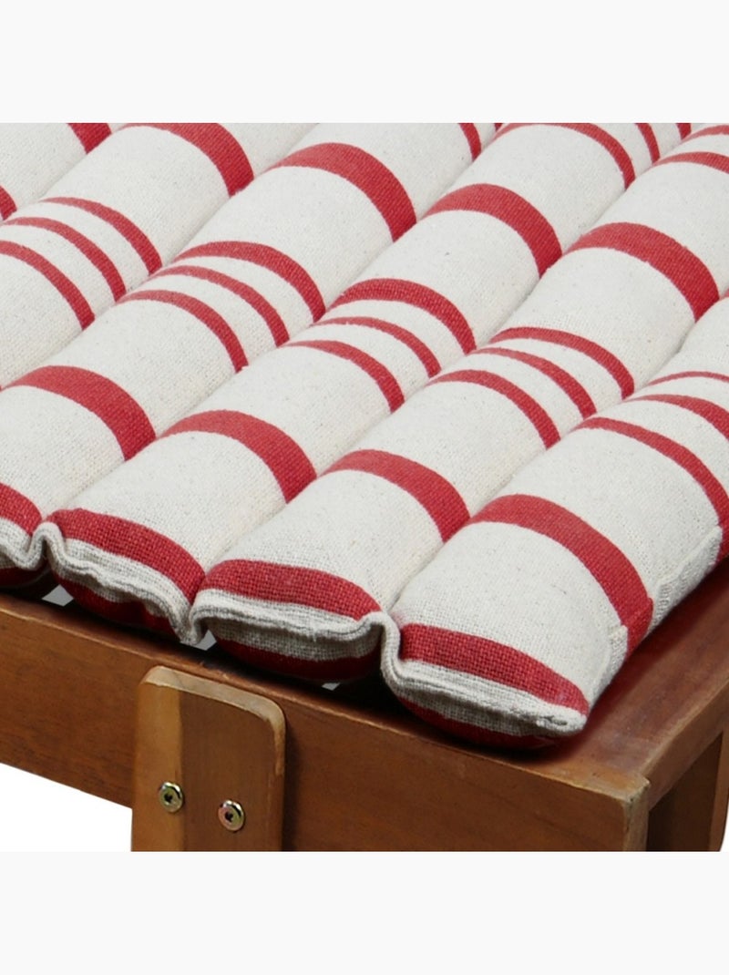 Coussin de bain de soleil 60x180 cm rayé Rouge - Kiabi