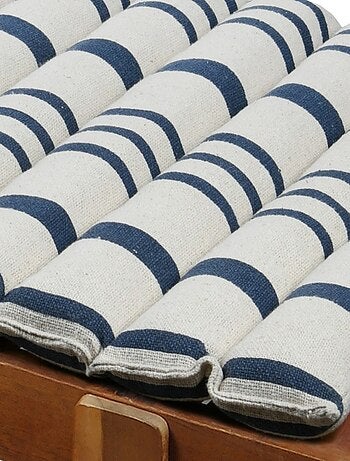 Coussin de bain de soleil 60x180 cm rayures bleu