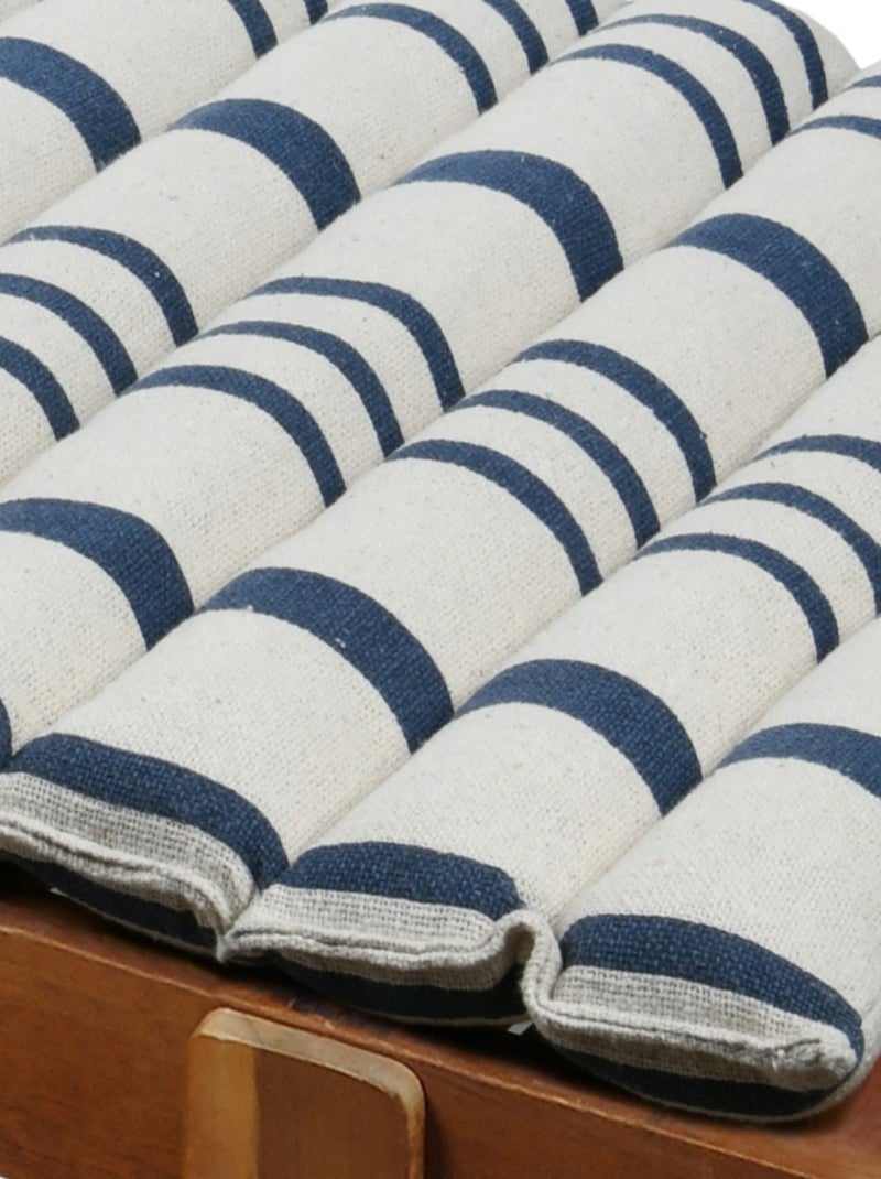 Coussin de bain de soleil 60x180 cm rayures bleu Bleu - Kiabi