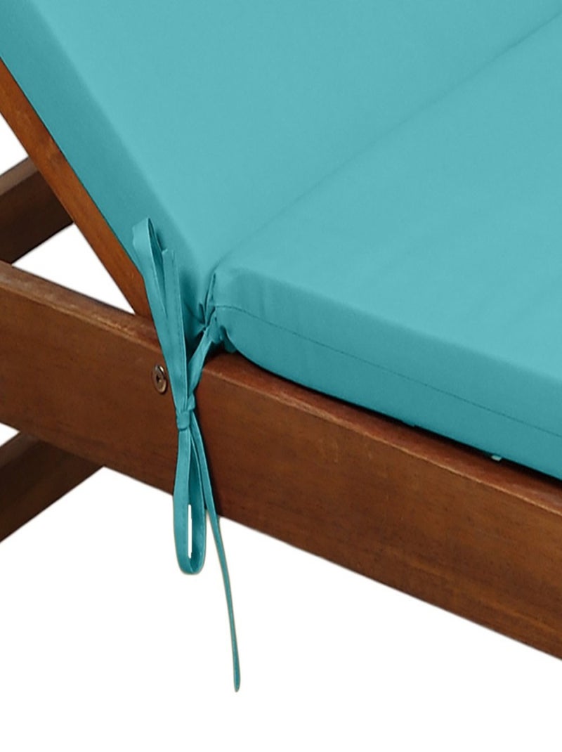 Coussin de bain de soleil 60x190x4 cm AQUA Bleu - Kiabi
