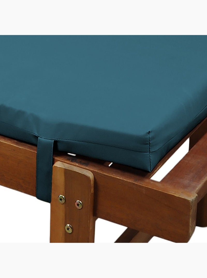 Coussin de bain de soleil 60x190x4 cm Bleu - Kiabi
