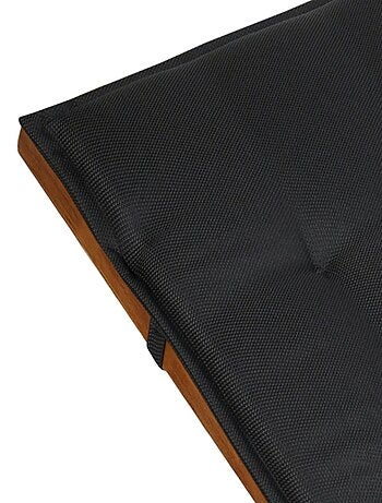 Coussin de bain de soleil 60x190x4 cm Noir