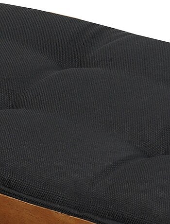 Coussin de bain de soleil 60x190x4 cm Noir