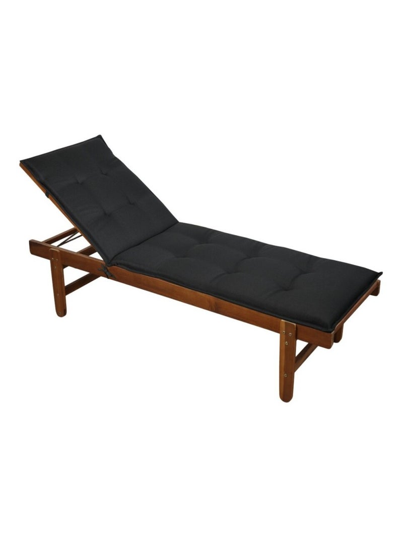 Coussin de bain de soleil 60x190x4 cm Noir Noir - Kiabi