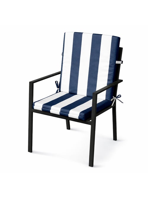 Coussin de chaise assise et dossier imperméable  à rayures ARCACHON - Kiabi