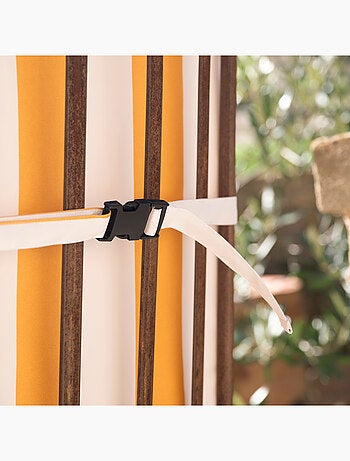 Coussin de chaise assise et dossier imperméable à rayures ARCACHON