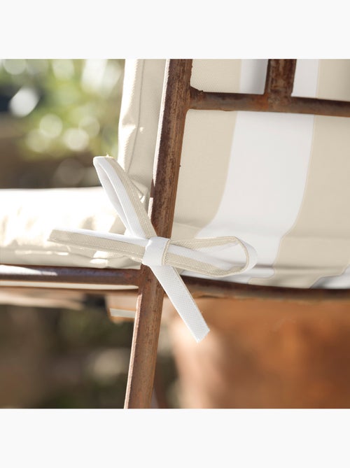 Coussin de chaise assise et dossier imperméable  à rayures ARCACHON - Kiabi