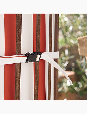 Coussin de chaise assise et dossier imperméable à rayures ARCACHON