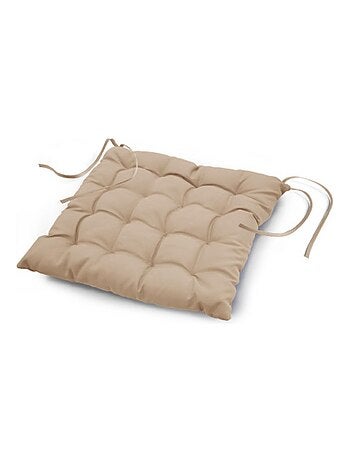 Coussin de chaise assise matelassé 40 x 40 cm kaki