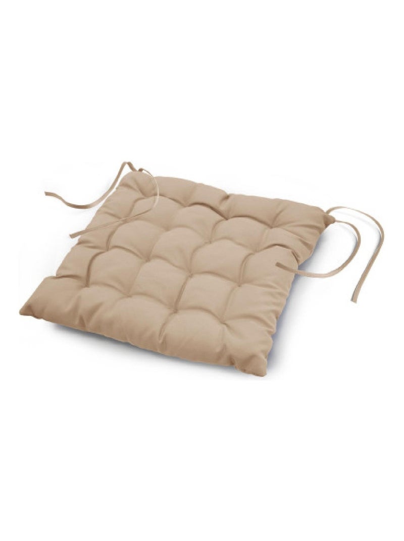 Coussin de chaise assise matelassé 40 x 40 cm kaki Kaki - Kiabi