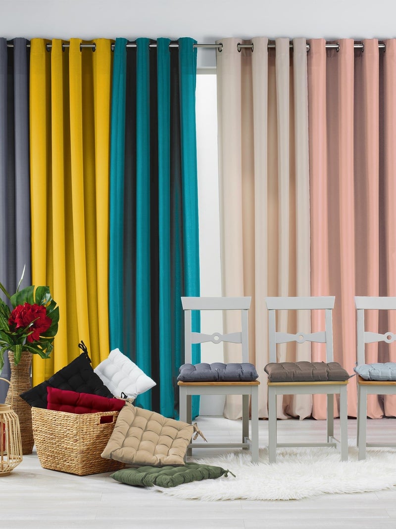 Coussin de chaise assise matelassé 40 x 40 cm Rose poudre Rose clair - Kiabi