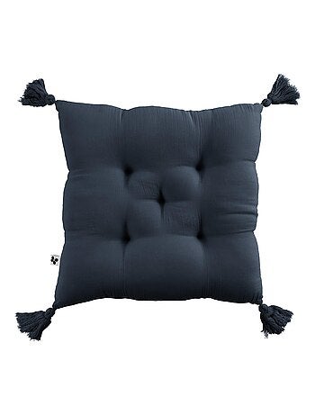 Coussin de chaise Assise matelassée gaze de coton gaia