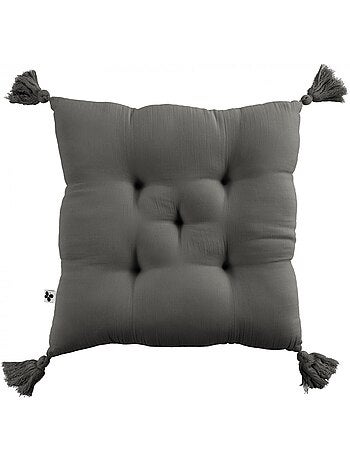 Coussin de chaise Assise matelassée gaze de coton gaia