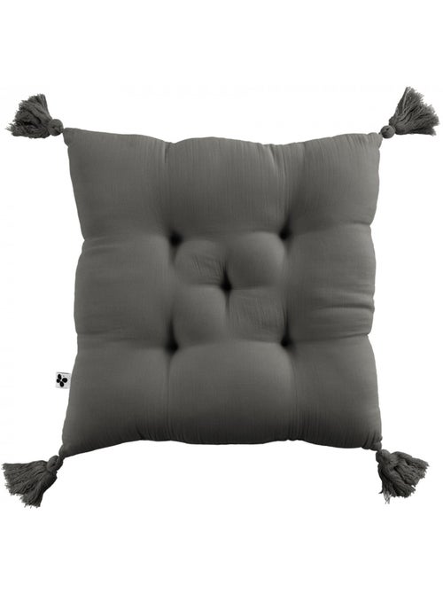 Coussin de chaise Assise matelassée gaze de coton gaia - Kiabi Coussin de chaise Assise matelassée gaze de coton gaia - Kiabi