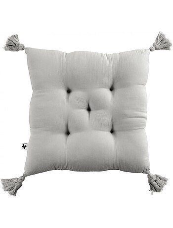 Coussin de chaise Assise matelassée gaze de coton gaia