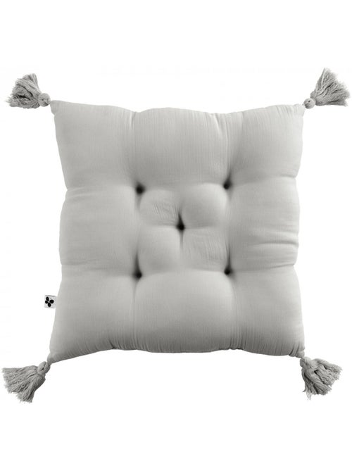 Coussin de chaise Assise matelassée gaze de coton gaia - Kiabi Coussin de chaise Assise matelassée gaze de coton gaia - Kiabi