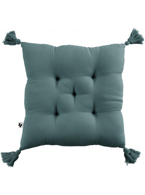 Coussin de chaise Assise matelassée gaze de coton gaia - Kiabi Coussin de chaise Assise matelassée gaze de coton gaia - Kiabi