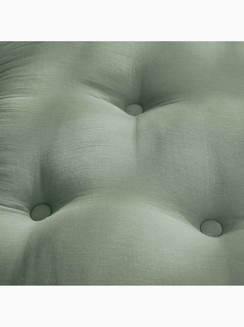 Coussin de chaise Assise matelassée gaze de coton gaia Gris nuage - Kiabi
