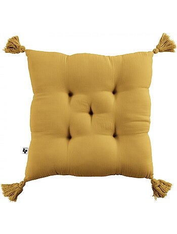 Coussin de chaise Assise matelassée gaze de coton gaia