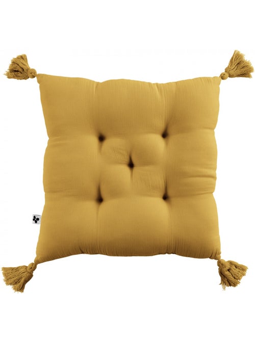 Coussin de chaise Assise matelassée gaze de coton gaia - Kiabi Coussin de chaise Assise matelassée gaze de coton gaia - Kiabi