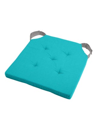 Coussin de chaise bicolore réversible