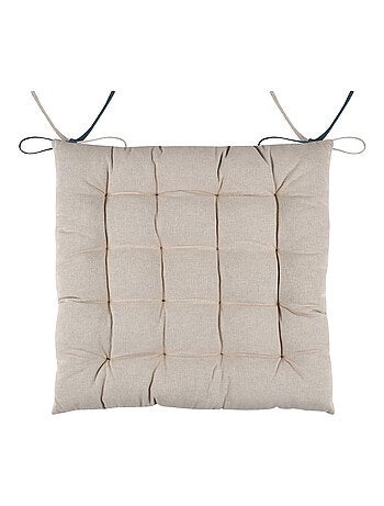 Coussin de chaise bicolore réversible