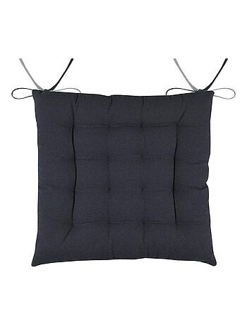 Coussin de chaise bicolore réversible