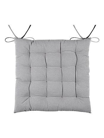 Coussin de chaise bicolore réversible