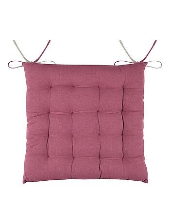 Coussin de chaise bicolore réversible