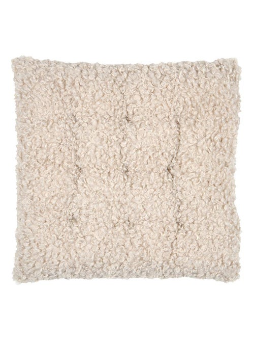 Coussin de chaise carré bouclette - Kiabi