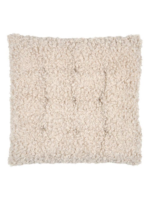 Coussin de chaise carré bouclette - Kiabi