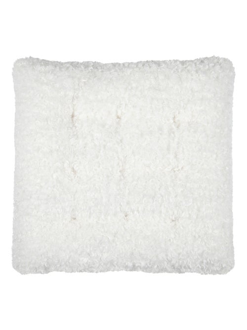 Coussin de chaise carré bouclette - Kiabi