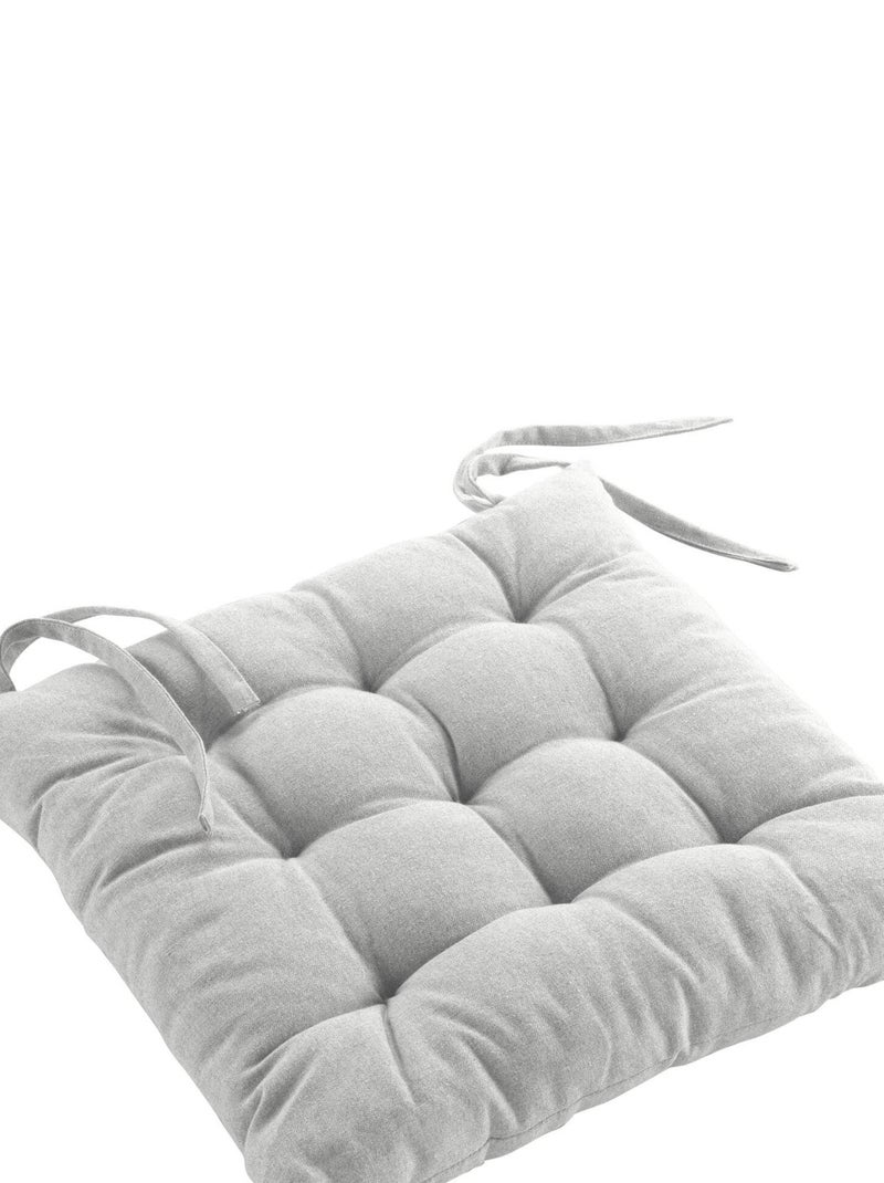 Coussin de chaise coton recycle Collection Grand Mistral Blanc - Kiabi