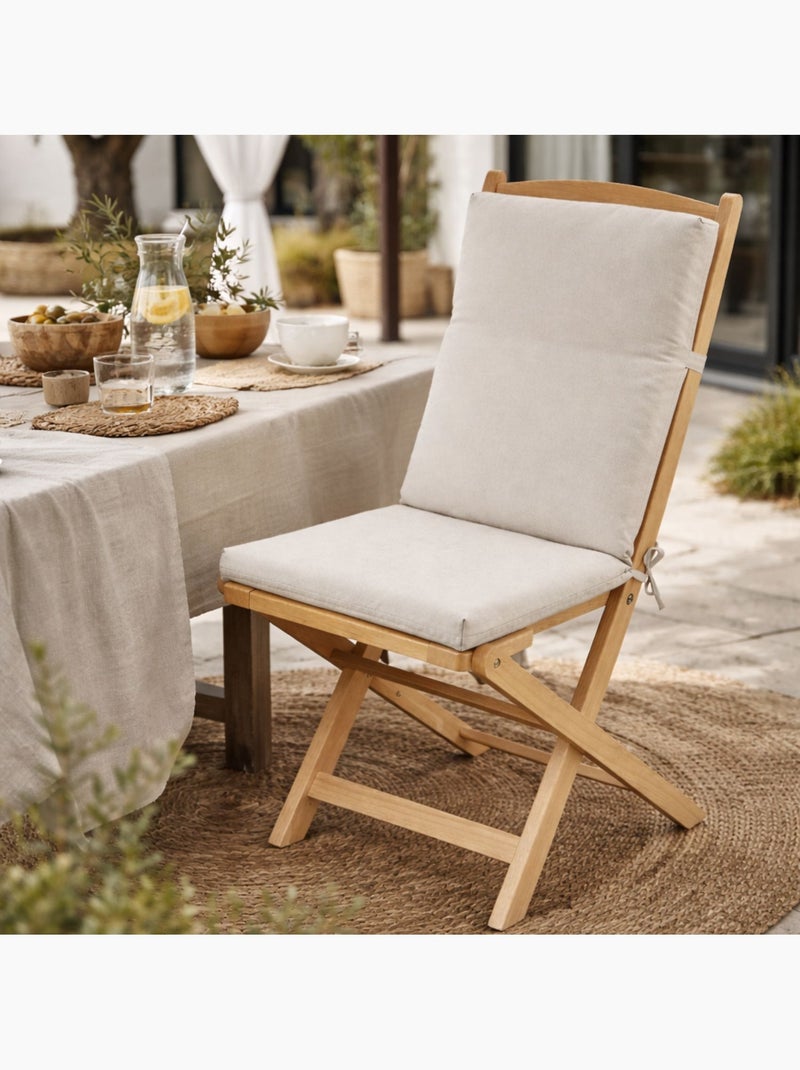 Coussin de chaise extérieur assise et dossier MINORQUE Beige - Kiabi
