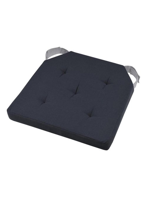 Coussin de chaise gris anthracite en coton 38 x 38 cm - Kiabi