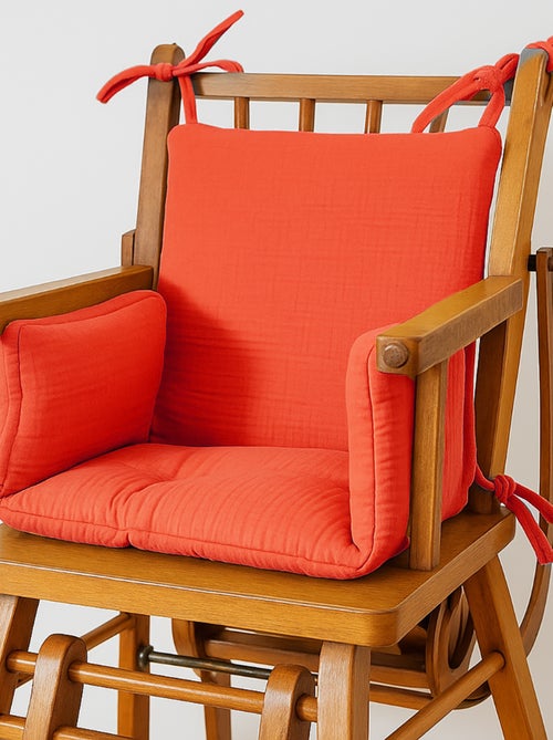 Coussin de Chaise Haute en Coton Bio Fraise - Kiabi