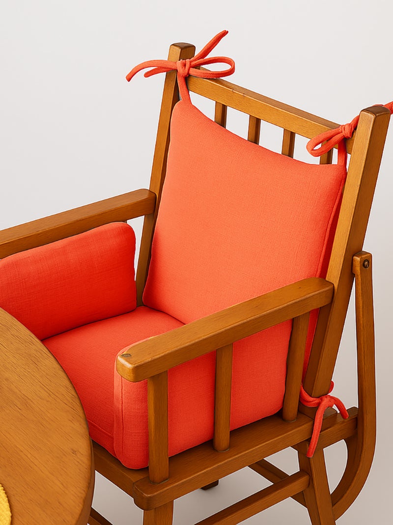 Coussin de Chaise Haute en Coton Bio Fraise Rouge - Kiabi