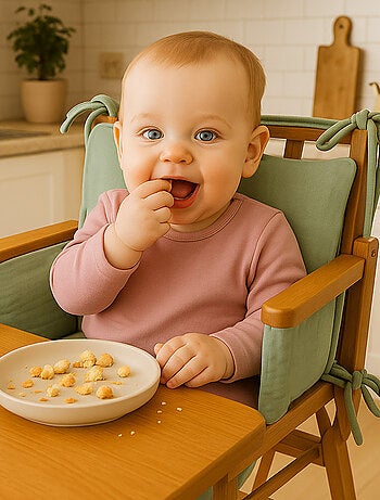 Coussin de Chaise Haute en Coton Bio Honey