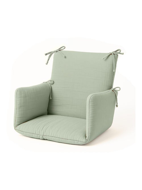 Coussin de Chaise Haute en Coton Bio Vert - Kiabi