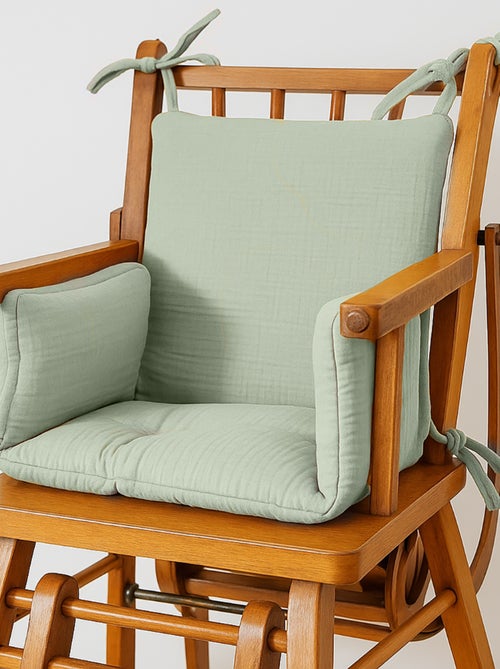 Coussin de Chaise Haute en Coton Bio Vert - Kiabi