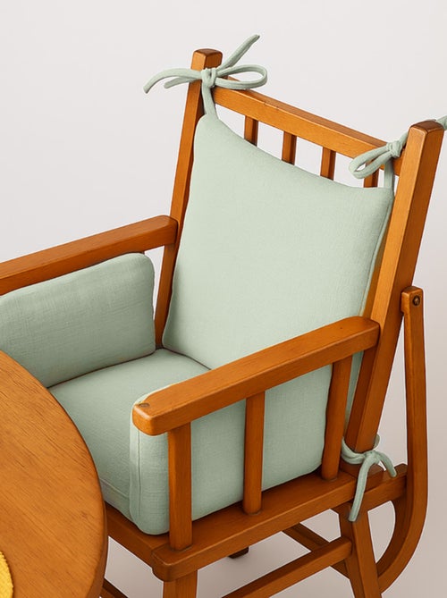 Coussin de Chaise Haute en Coton Bio Vert - Kiabi
