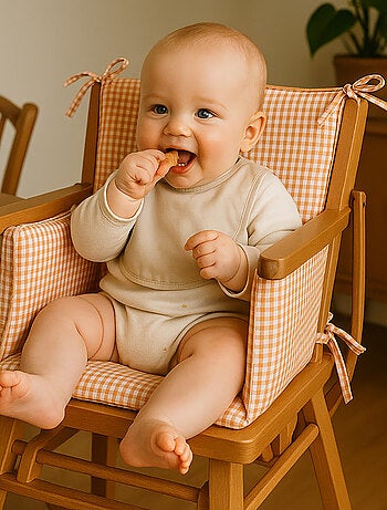 Coussin de Chaise Haute en Coton Bio Honey