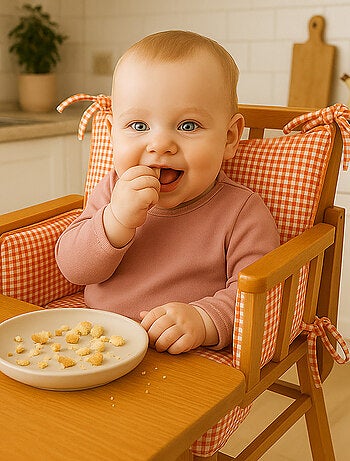 Coussin de Chaise Haute en Coton Bio Honey