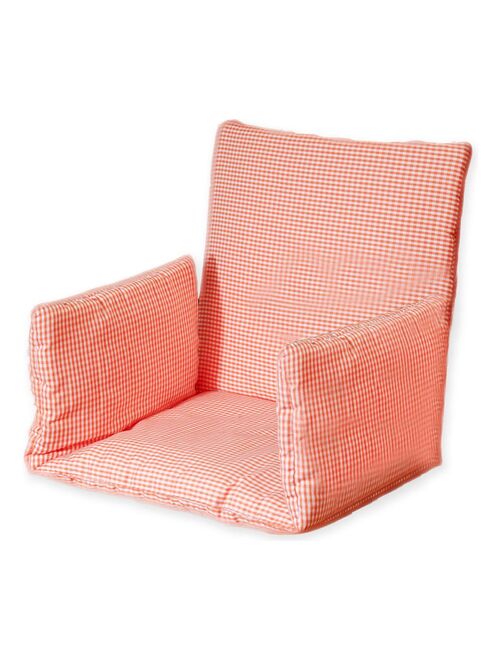 Coussin de Chaise Haute en Coton Bio Vichy - Kiabi