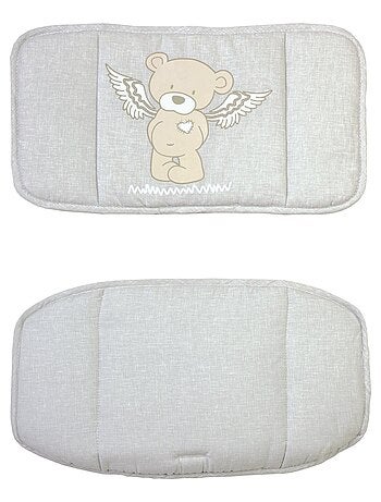 Coussin de chaise haute évolutive lavable en 2 pièces - Motif ourson - 'Roba heartbreaker'