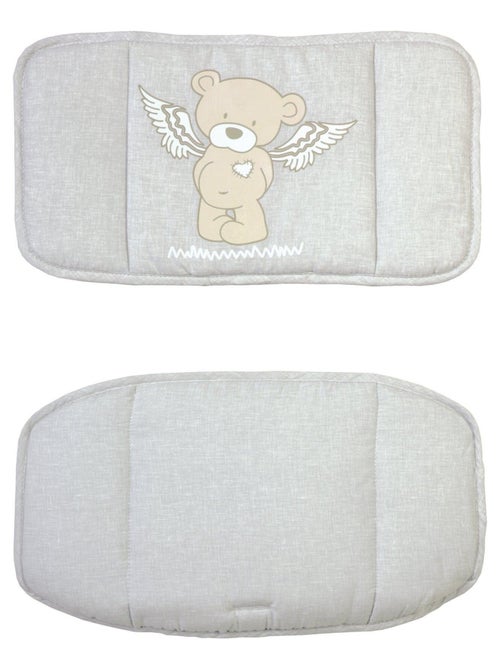 Coussin de chaise haute évolutive lavable en 2 pièces - Motif ourson - 'Roba heartbreaker' - Kiabi