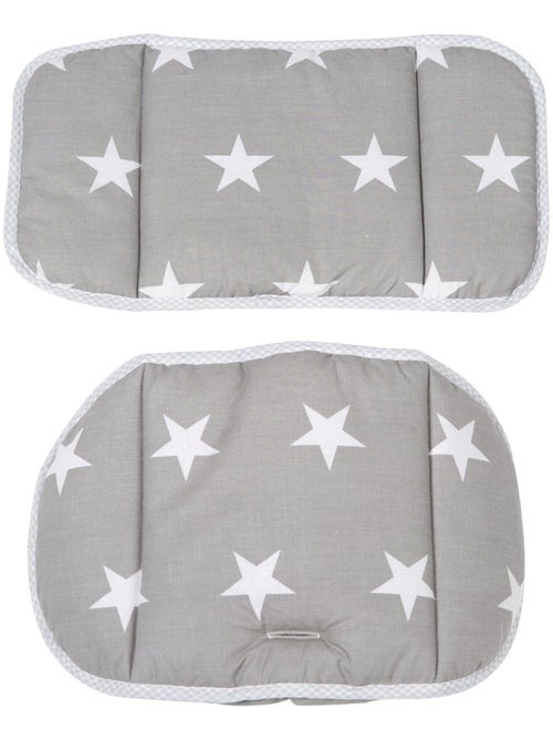 Coussin de chaise haute évolutive lavable en 2 pièces 'Roba little stars' - Kiabi