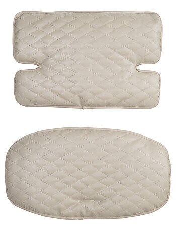 Coussin de chaise haute évolutive matelassé 2 pièces - en cuir PU - 'Roba luxe'